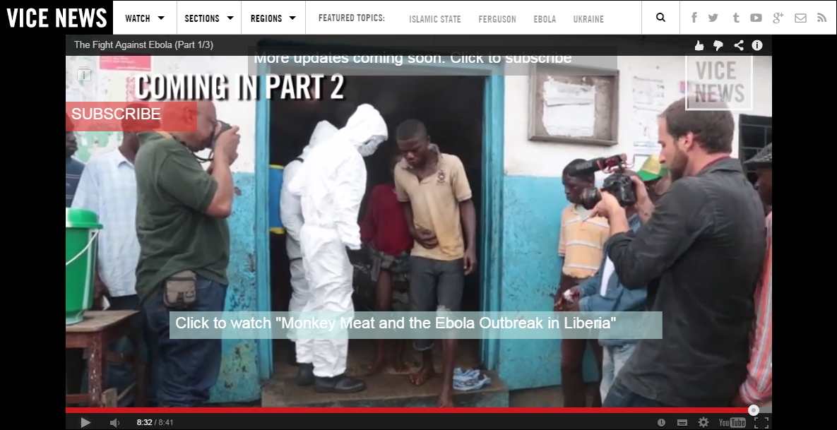 Washington Post photographer and 3 times Pulitzer winner Michelle Du cille on left. On right with video camera Ashoka Mukpo. Photo: VICE News September 2014
