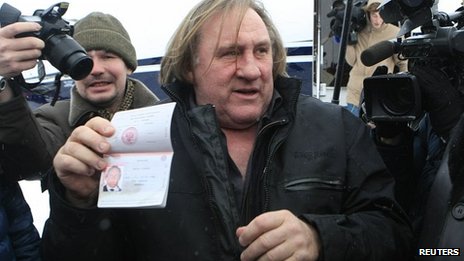 Depardieu warmly welcomed to freedom by Putin