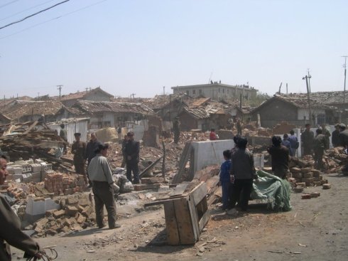 Scenes of the devastation April 2004, Ryongchon North Korea