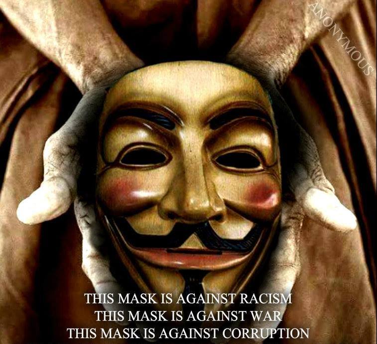 Anonymous graphic addressing issues of common ground with the KKK