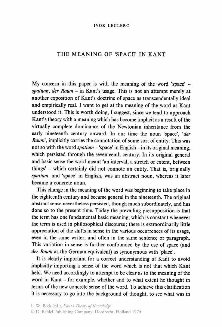The meaning of