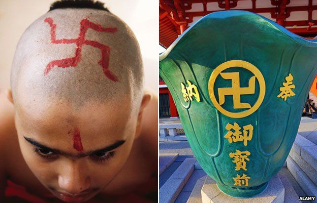 Swastika's as used since 2cd century BC in Hindu religious rituals