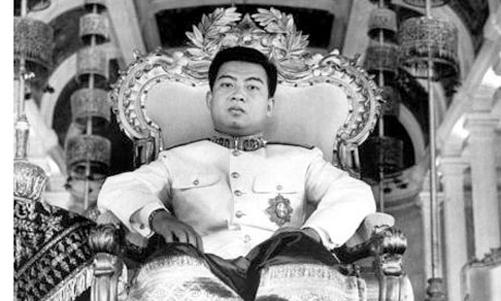 King Norodom Sihanouk after he was installed by the French