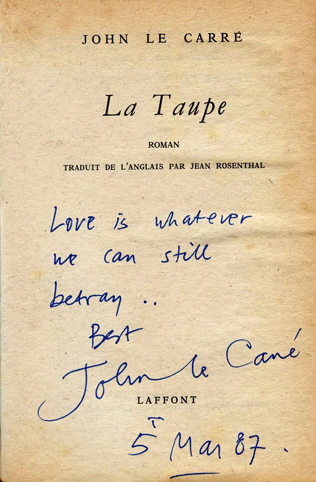 A few minutes later, as their conversation continued, Le Carre