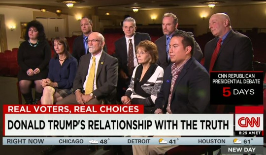 Jerry Delemes and his wife at a 'citizens forum' in New Hampshire on CNN in early 2016