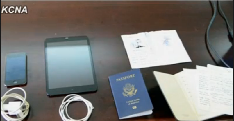 North Korean documents presented at Matthew Miller's
