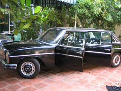 For Sale – Pol Pot's Mercedes Stretch Limo: 1973 Mercedes Benz E115 LWB stretch limo to fund book Sympathy for the Devil on war criminal's lifework