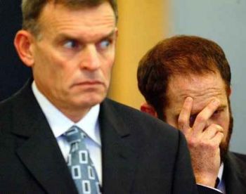 The two Israeli Mossad spies who were arrested and jailed in New Zealand for attempted to obtain a fraudulent passport for Barkan in 2004 appear in an Auckland court. Barkan vanished