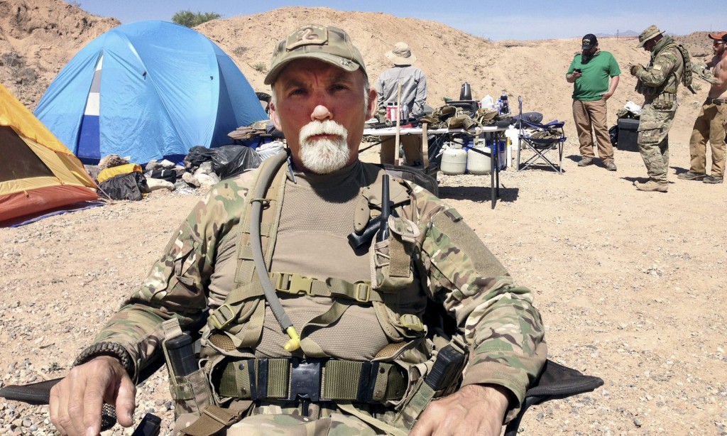 Jerry DeLemus at the armed occupation of the Federal Wildlife Refuge in Oregon in January