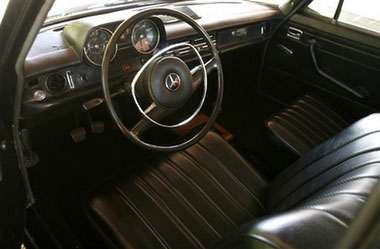 Restored interior of Pol Pot's 1973 Mercedes E 114/115 LWB stretch limousine